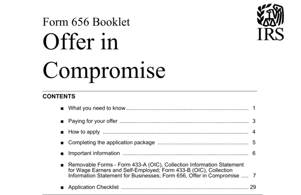 What You Need To Know About The Offer In Compromise