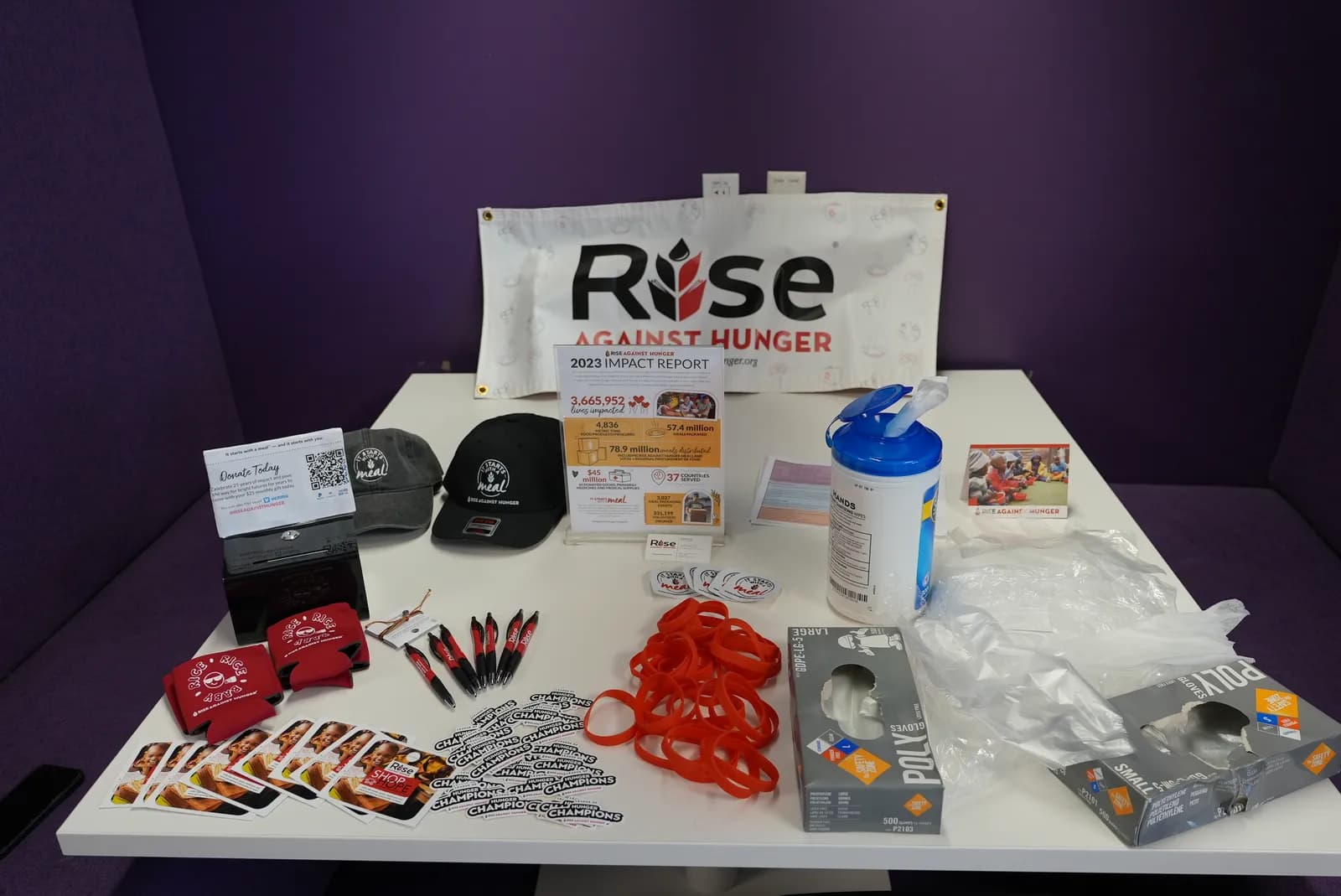 Rise Against Hunger event